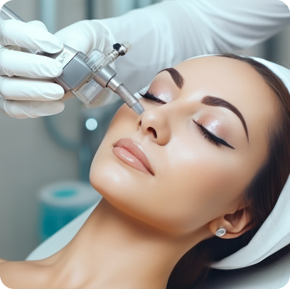 Microdermabrasion is a non-invasive procedure that exfoliates the skin using a diamond-tipped wand or fine crystals, removing dead skin cells and stimulating new cell growth.